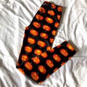 Pumpkin print leggings S/M